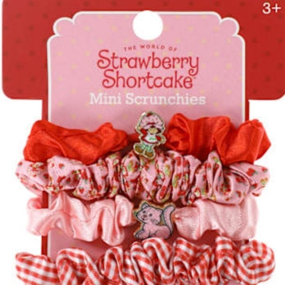 Strawberry Shortcake Mini Scrunchies Set